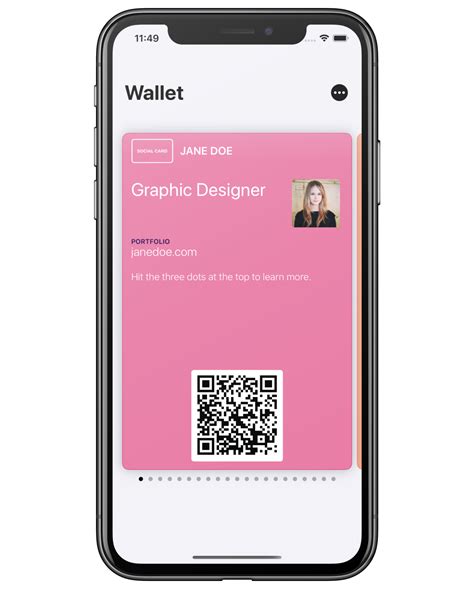 apple wallet business card